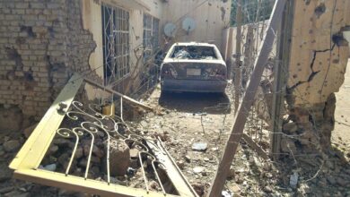 سقوط قذيفة على منزل بالخرطوم 3 وتدميره بالكامل