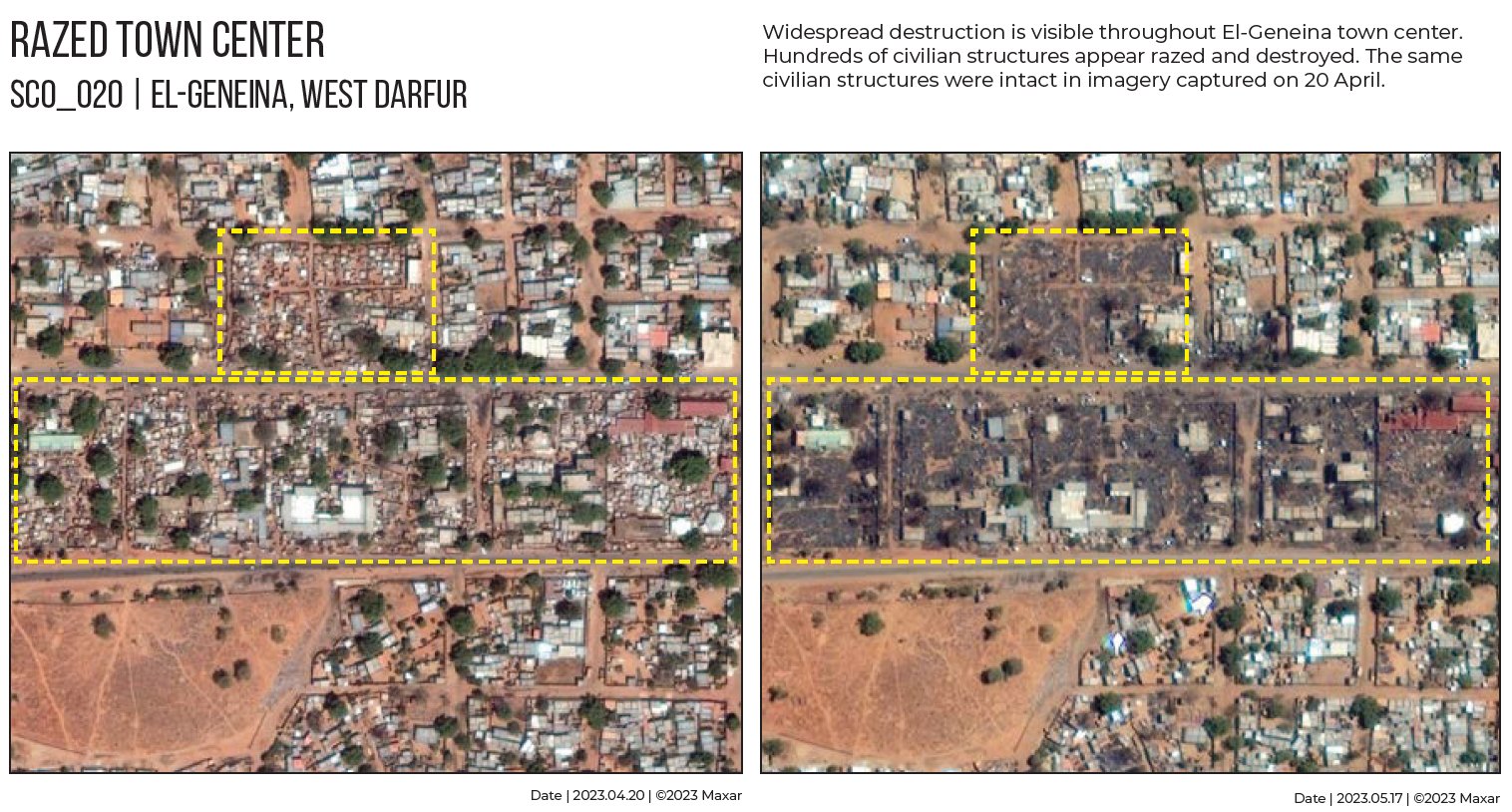 صور بالأقمار الصناعية تظهر حجم الدمار الذي ارتكبته قوات الدعم السريع في الجنينة 1 IMG 20230613 WA00991