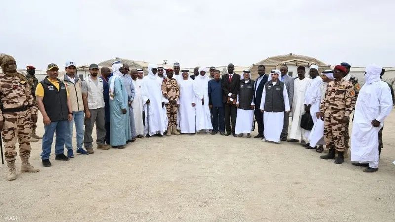 افتتاح مستشفى ميداني إماراتي في تشاد دعما للاجئين السودانيين